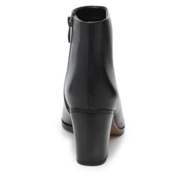 Leather Booties 2 3/4" Heel Boots - Franco Sarto - Picture 9 of 10